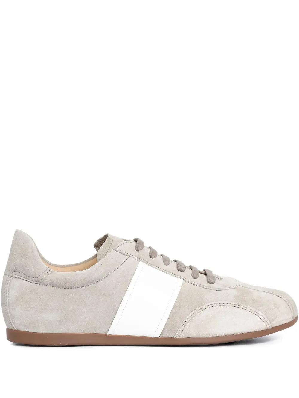 Sarah Chofakian Mochi Striped Sneakers In Gray