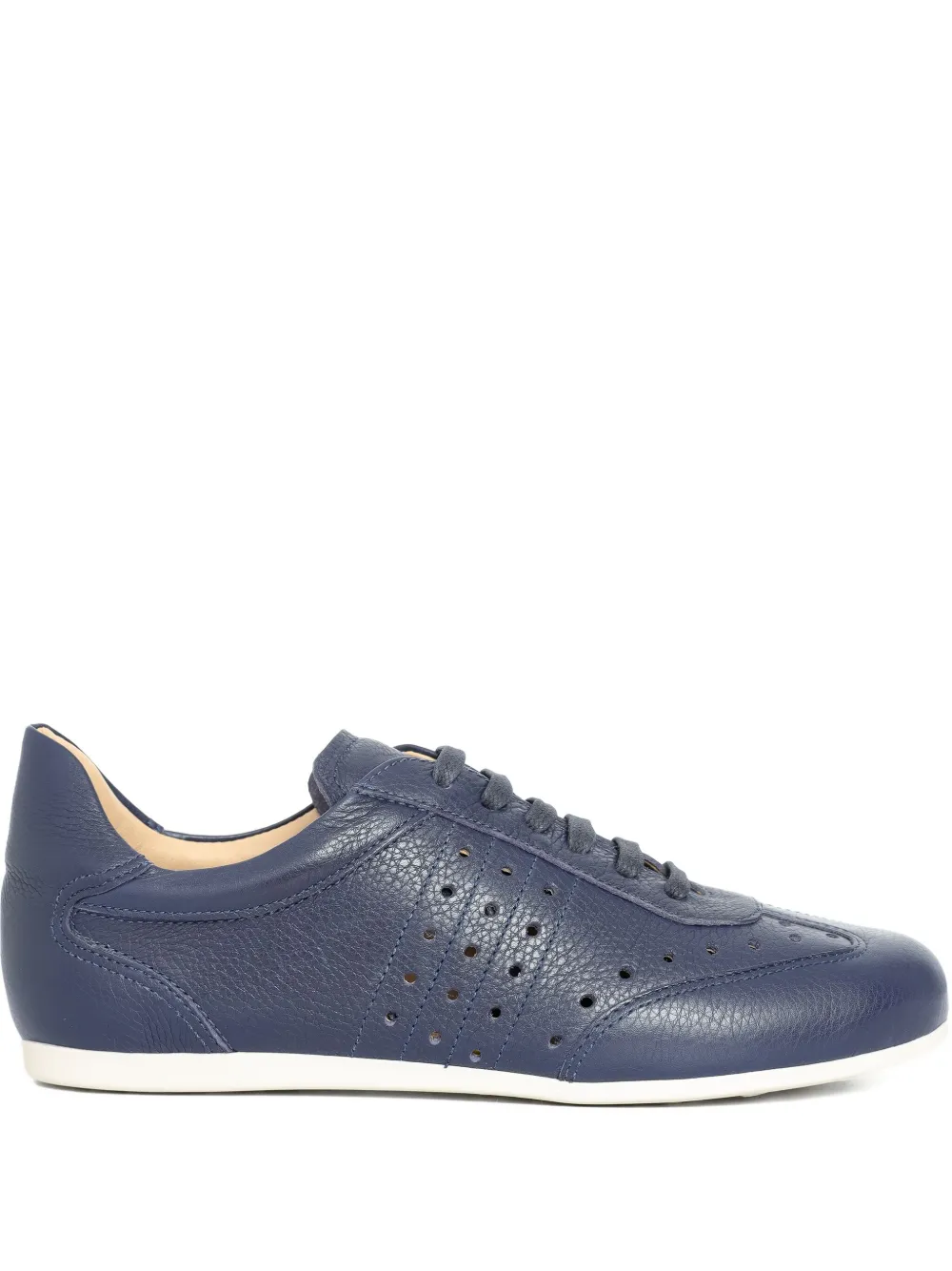 Sarah Chofakian Monocle Café sneakers met geperforeerde details Blauw