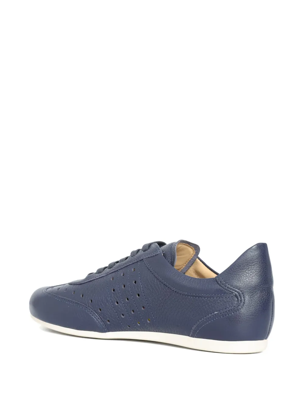 Sarah Chofakian Monocle Café sneakers met geperforeerde details Blauw