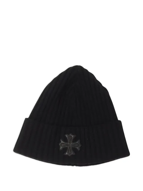 Chrome Hearts gorro con parche de piel
