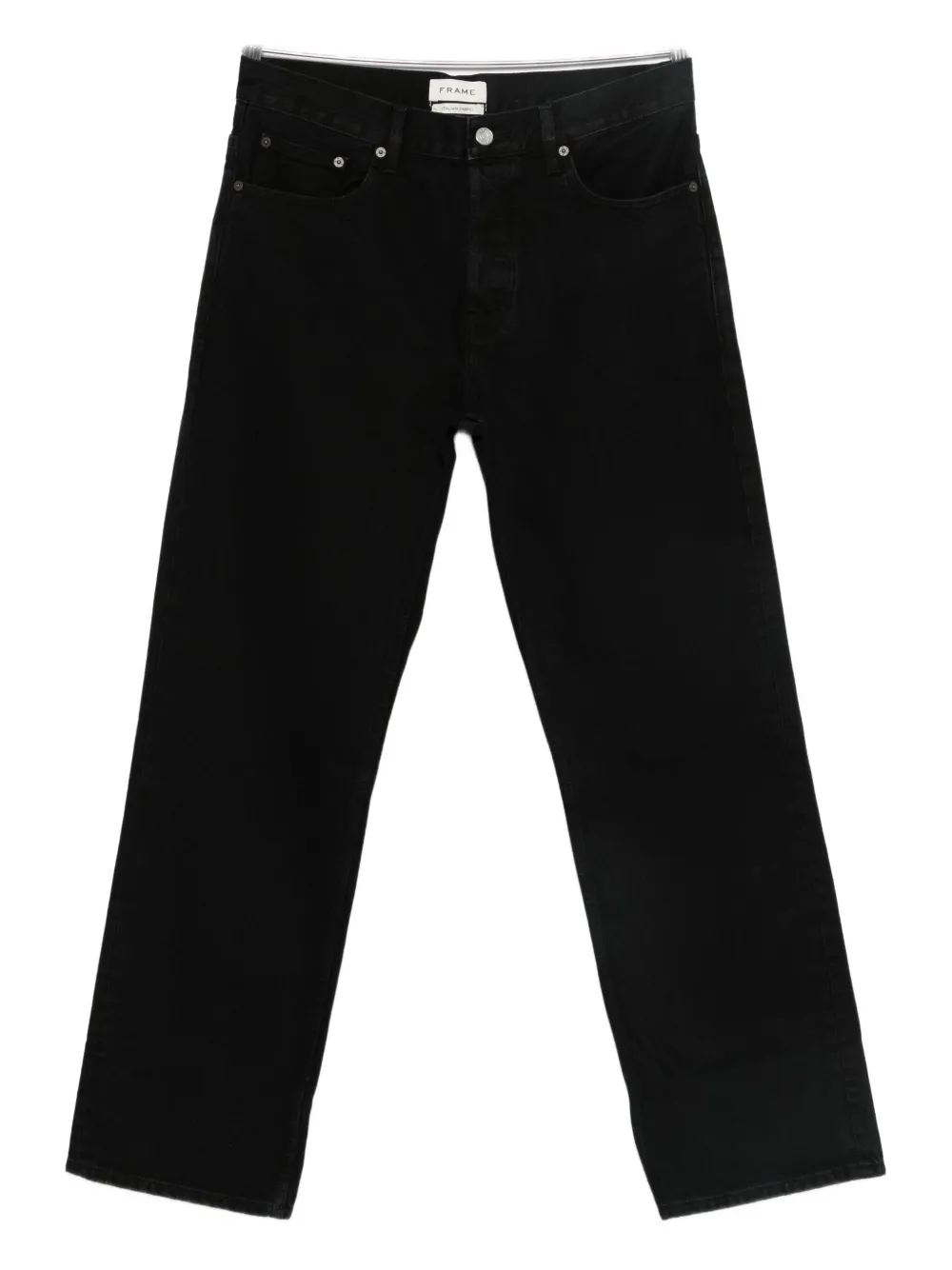 FRAME Jeans dritti con tasche - Nero