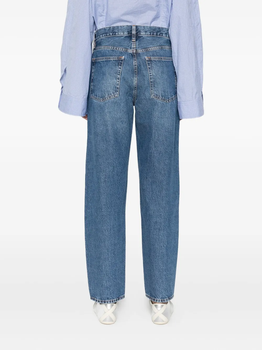 FRAME Jeans met afwerking Blauw