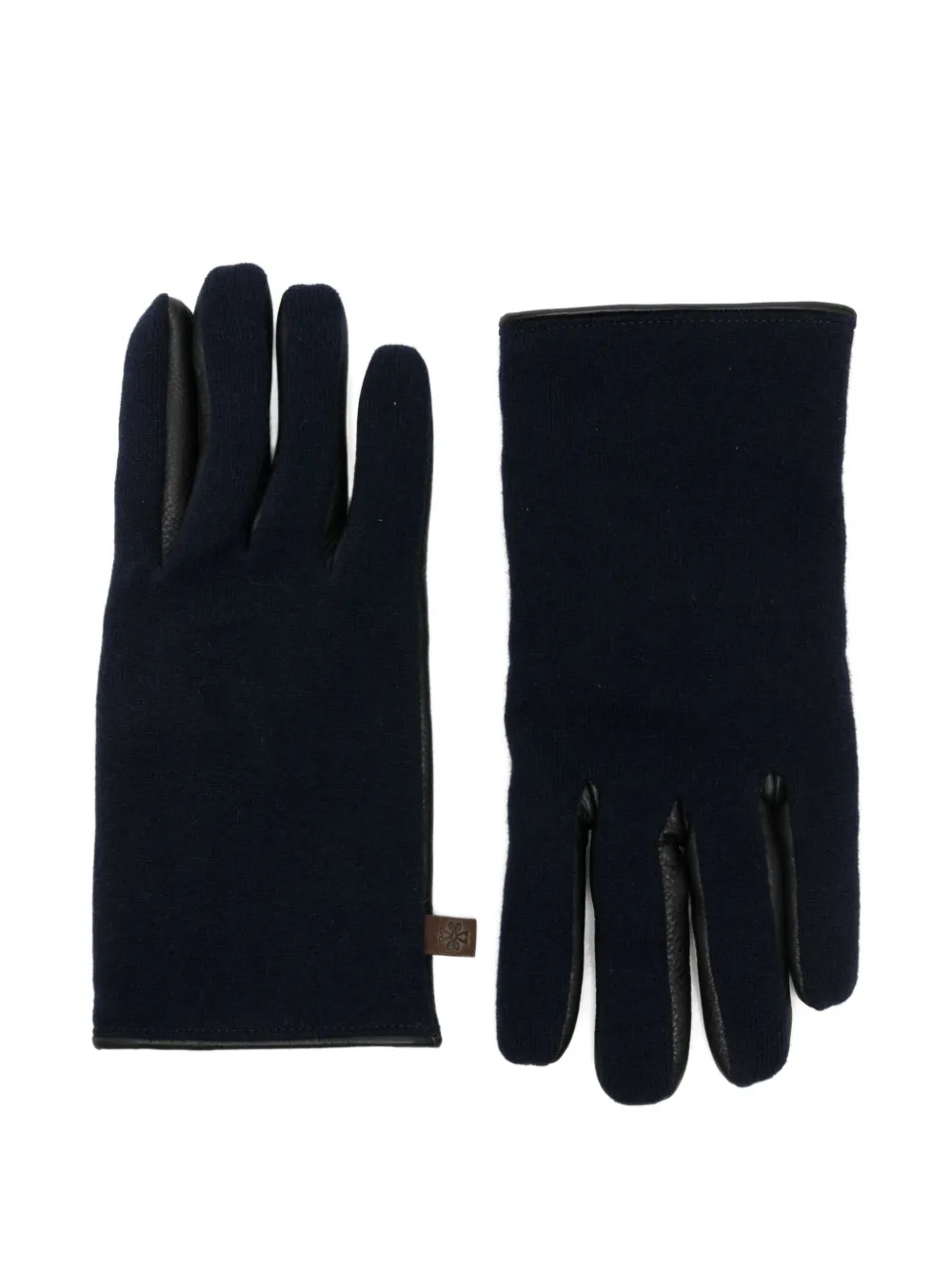 Jacob Cohen Leather Gloves In Black
