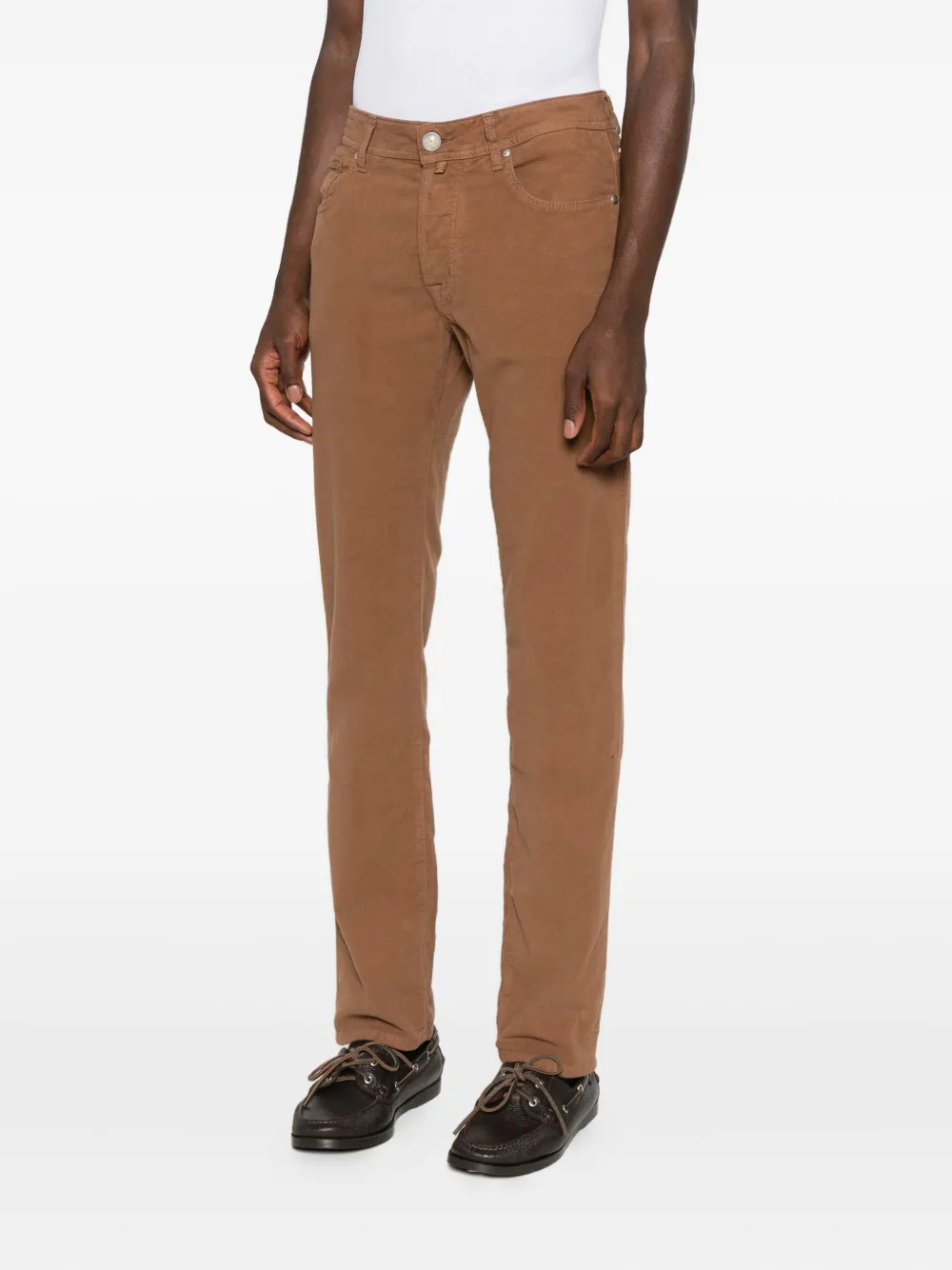 Jacob Cohën Jeans met vijf zakken Bruin