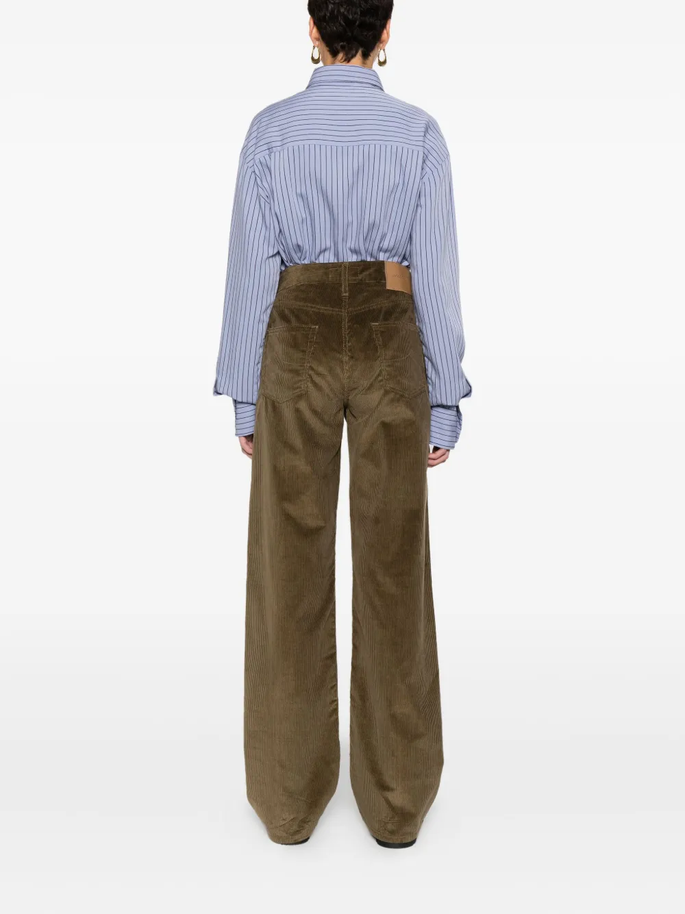 Jacob Cohen Five-pocket Corduroy Trousers In Green