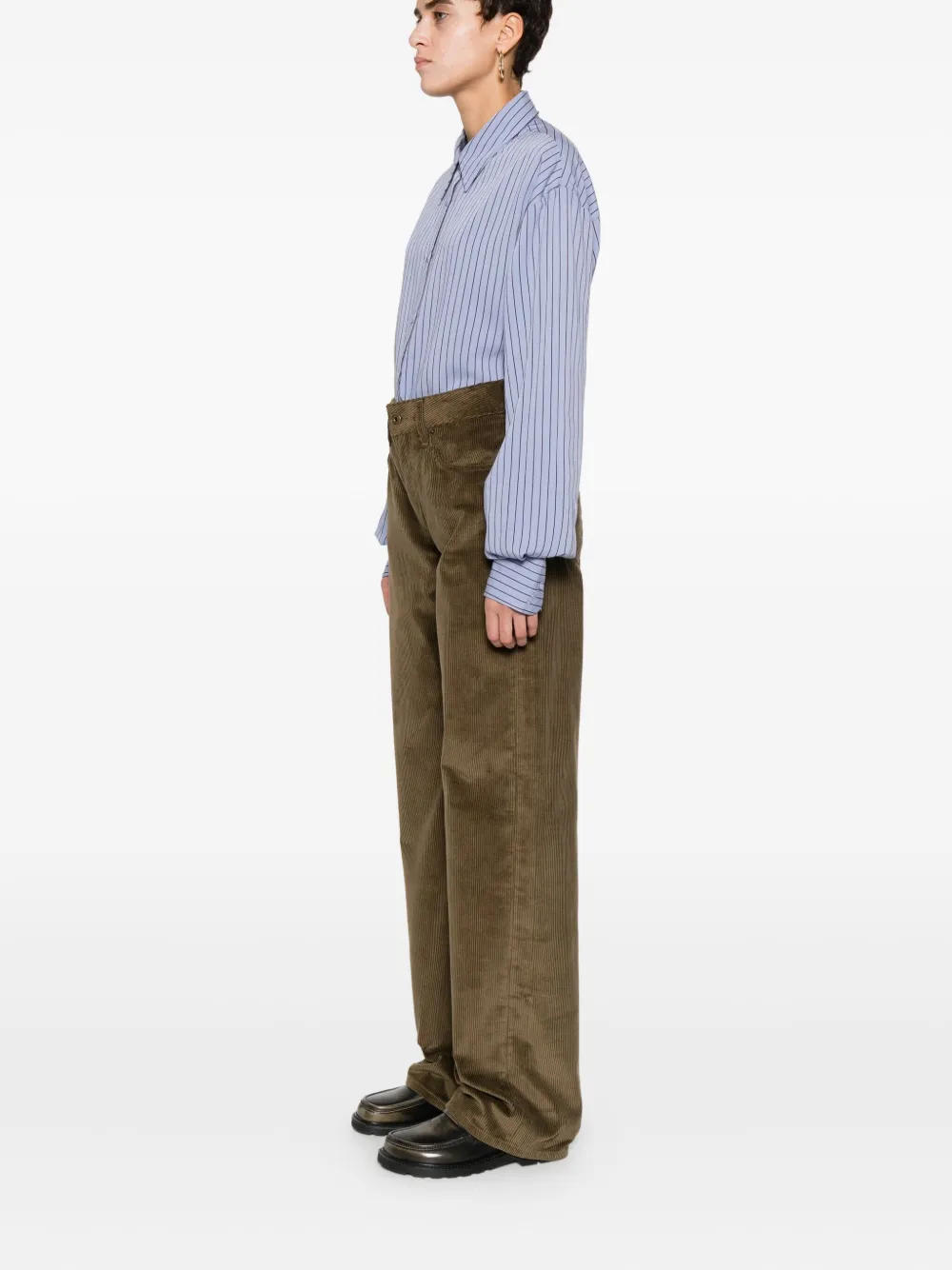 Jacob Cohen Five-pocket Corduroy Trousers In Green