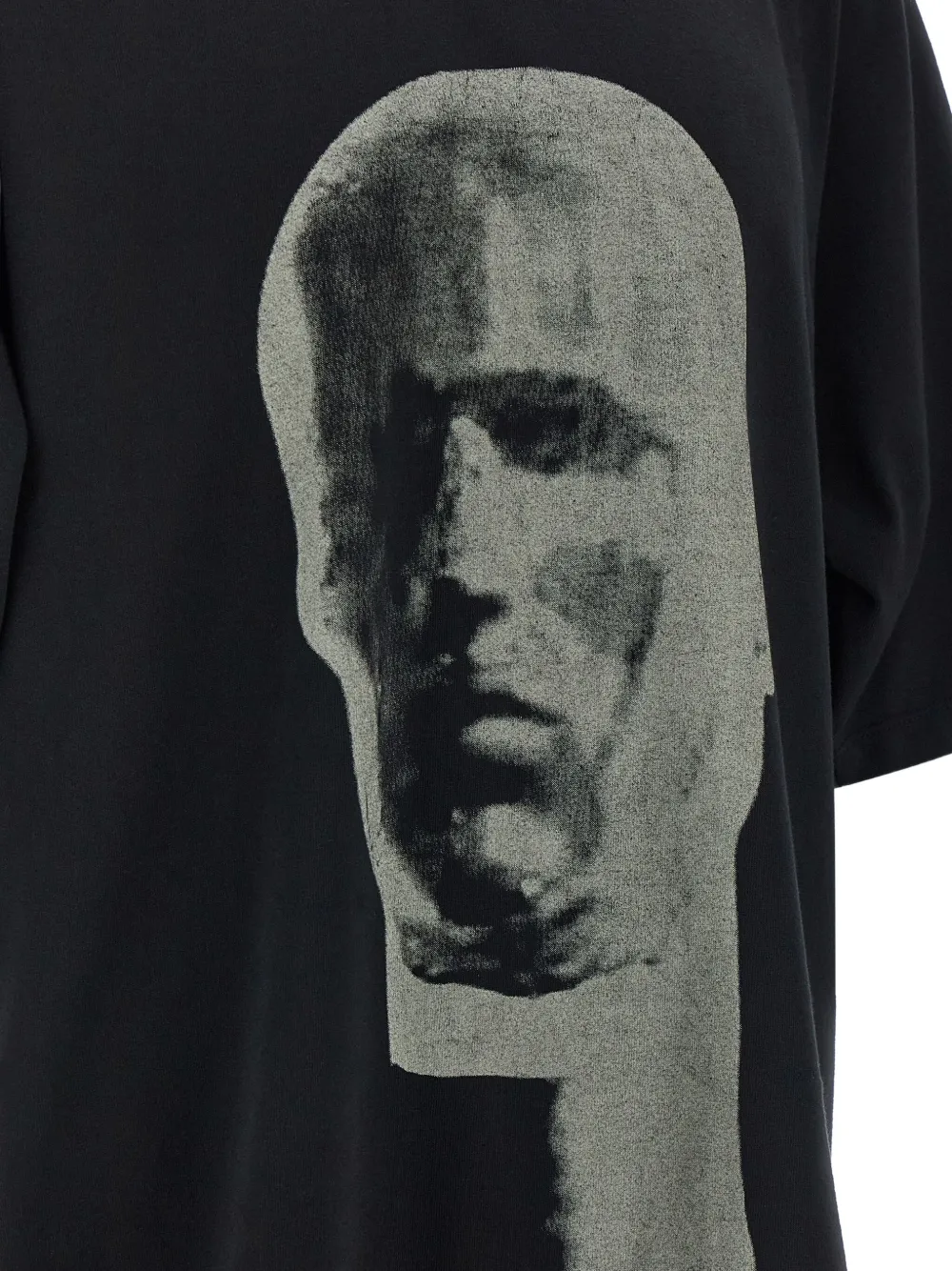 Rick Owens Drkshdw Jumbo Ss Printed T-shirt In Black