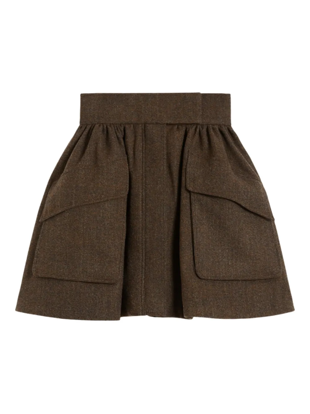 Max Mara Bernini1234 flap-pocket skirt | Brown | Image 1