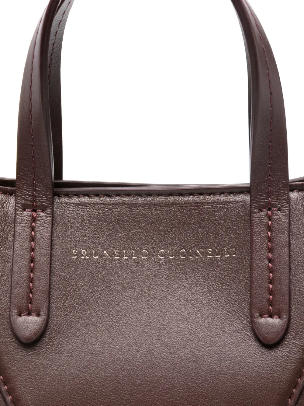 Brunello Cucinelli Top Handle Tote Bag In Brown