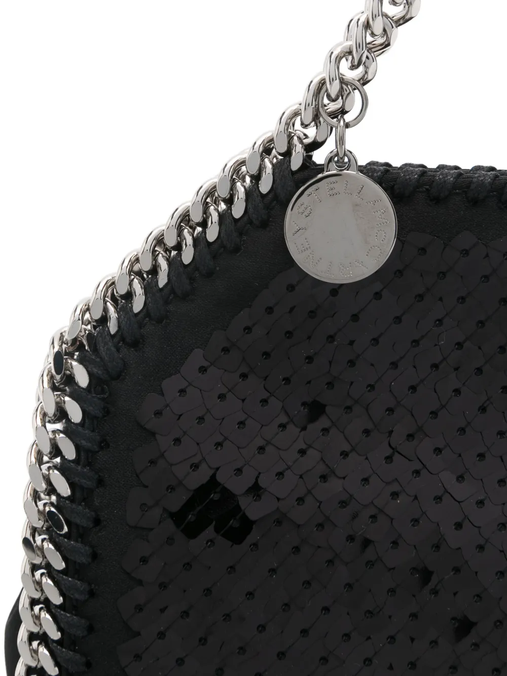 Stella Mccartney Chain Shoulder Bag In Black