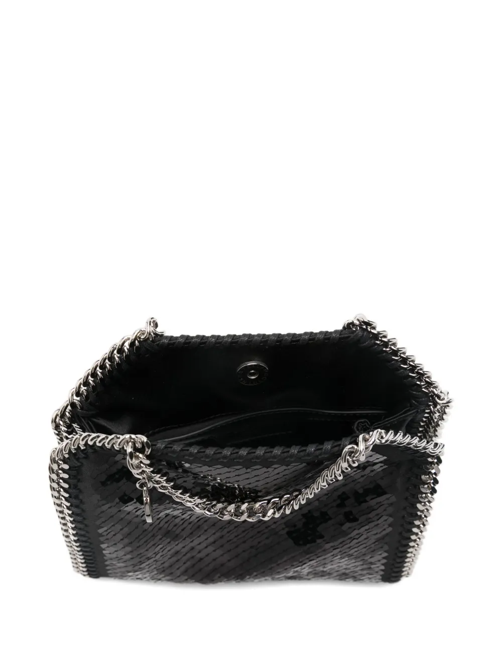 Stella Mccartney Chain Shoulder Bag In Black