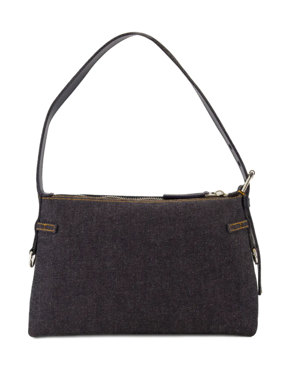 Givenchy Medium Voyou Denim Shoulder Bag In Black