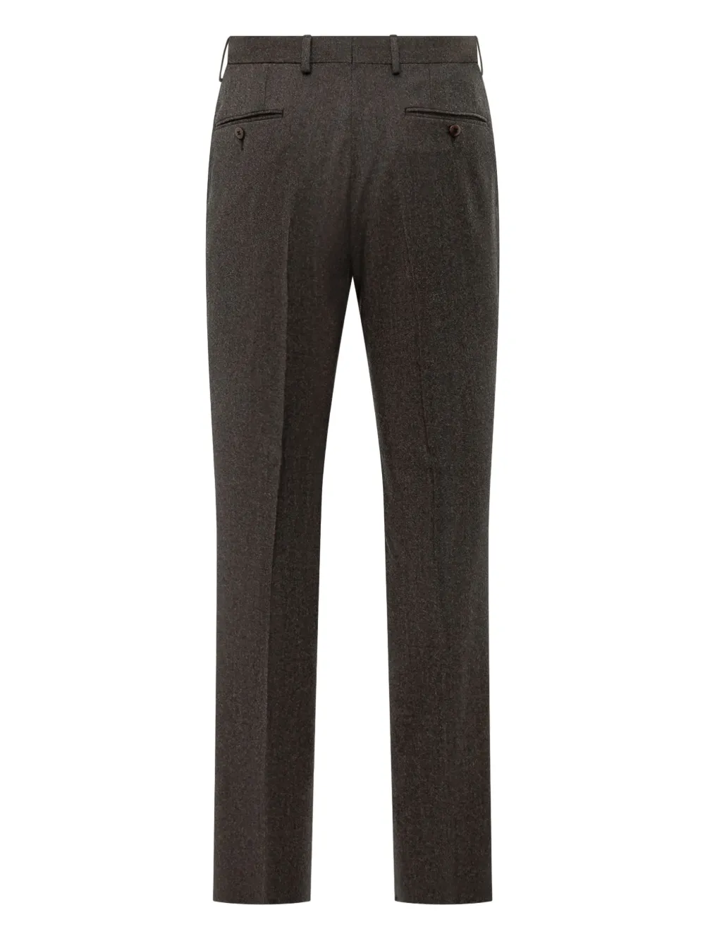 Zegna wool pleated trousers - Bruin