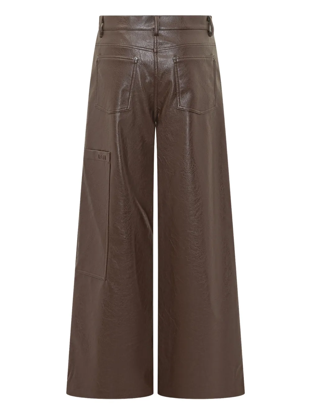 MSGM leather trousers - Bruin