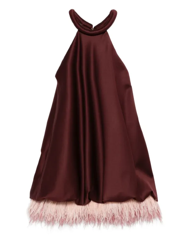 strapless open back dress Red High Low Dress | Plunged Neckline | Asymmetrical Dress main image 0