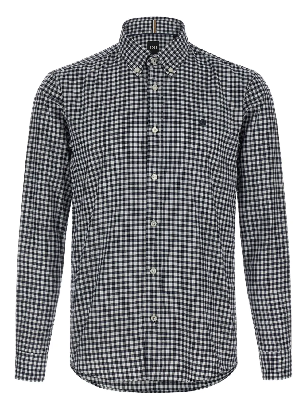BOSS vichy embroidery shirt | Blue | Image 1