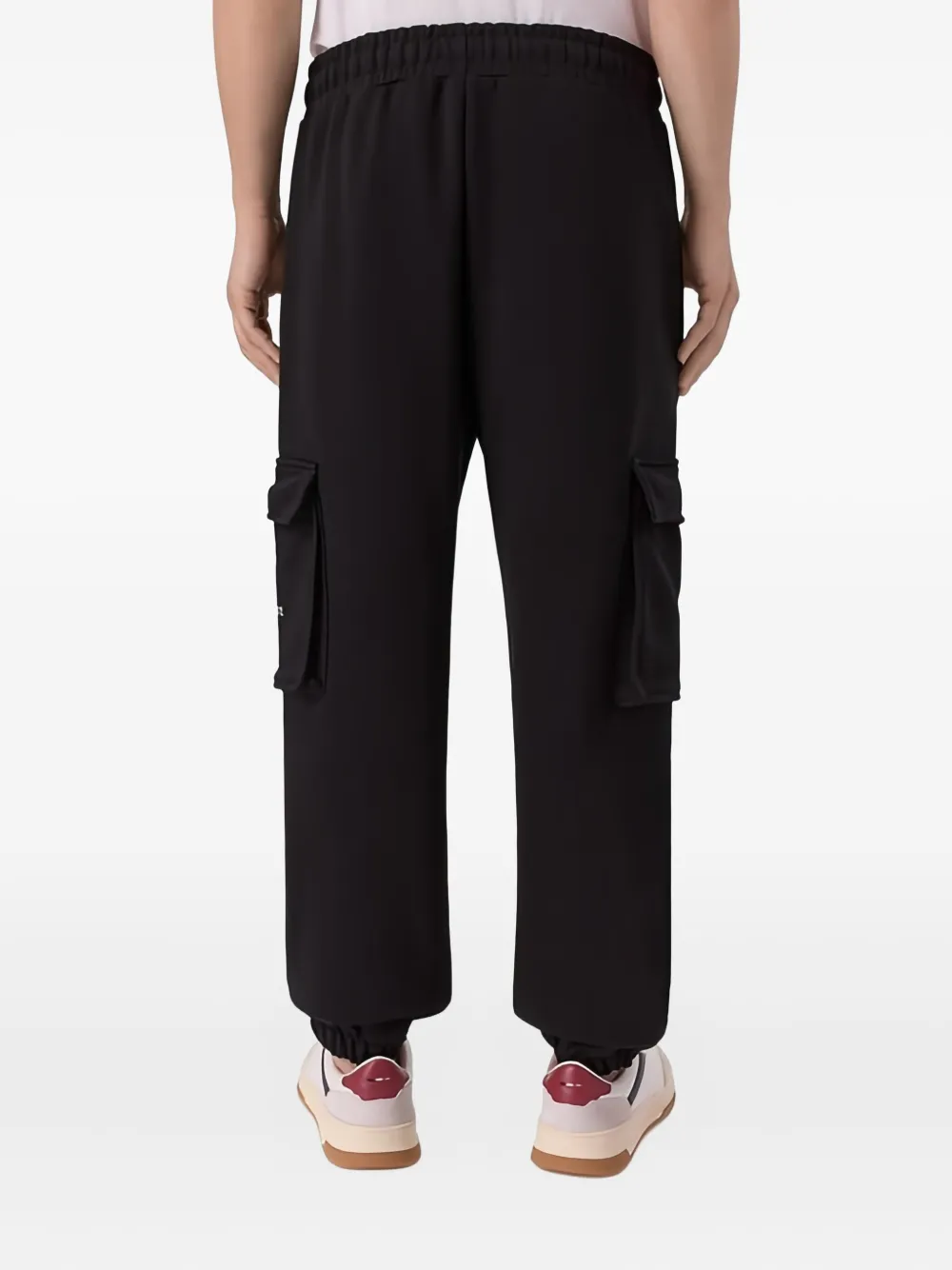 Hinnominate Drawstring Cargo Trousers In Black