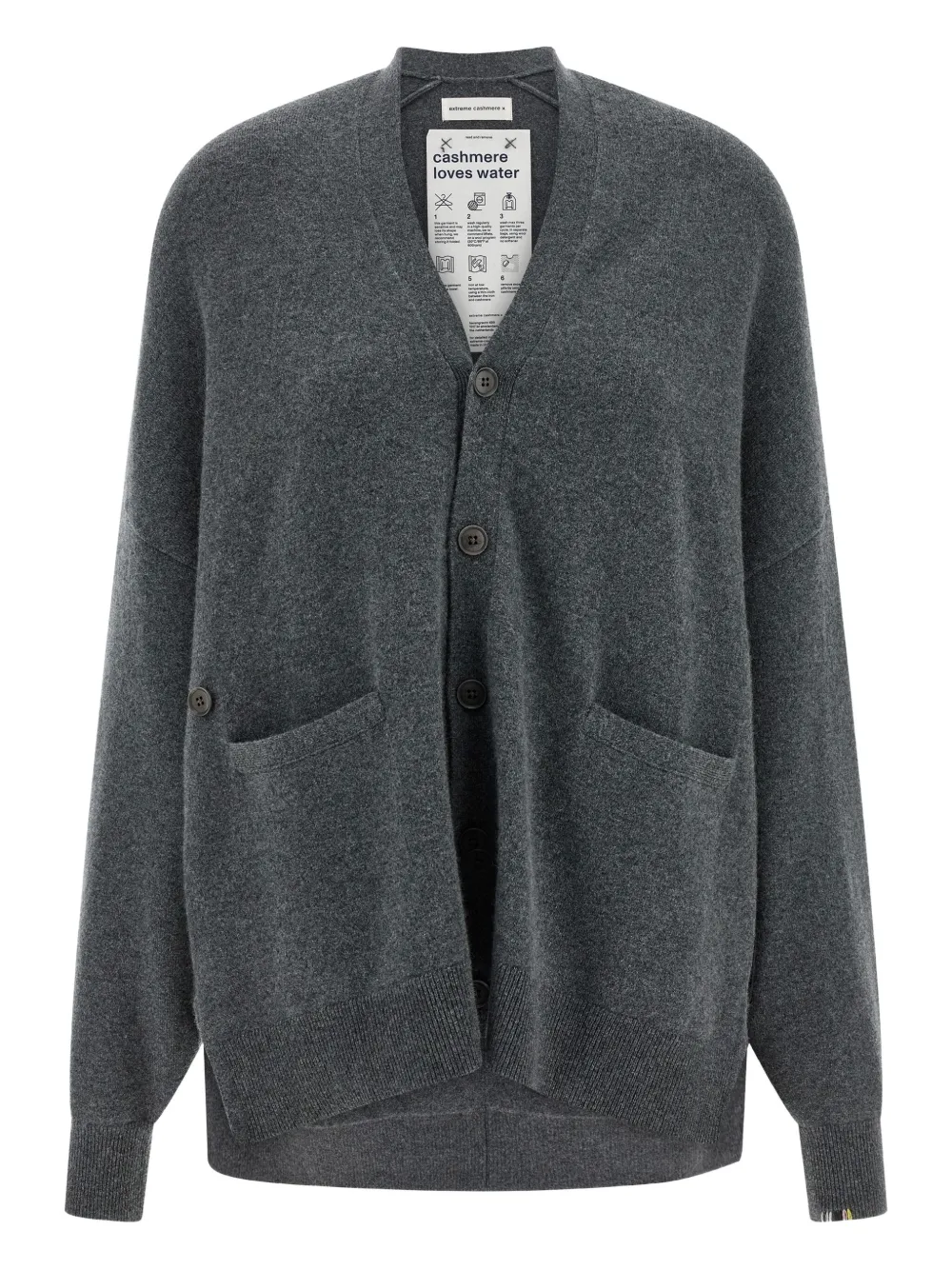 extreme cashmere N°24 Tokio cardigan | Grey | Image 1