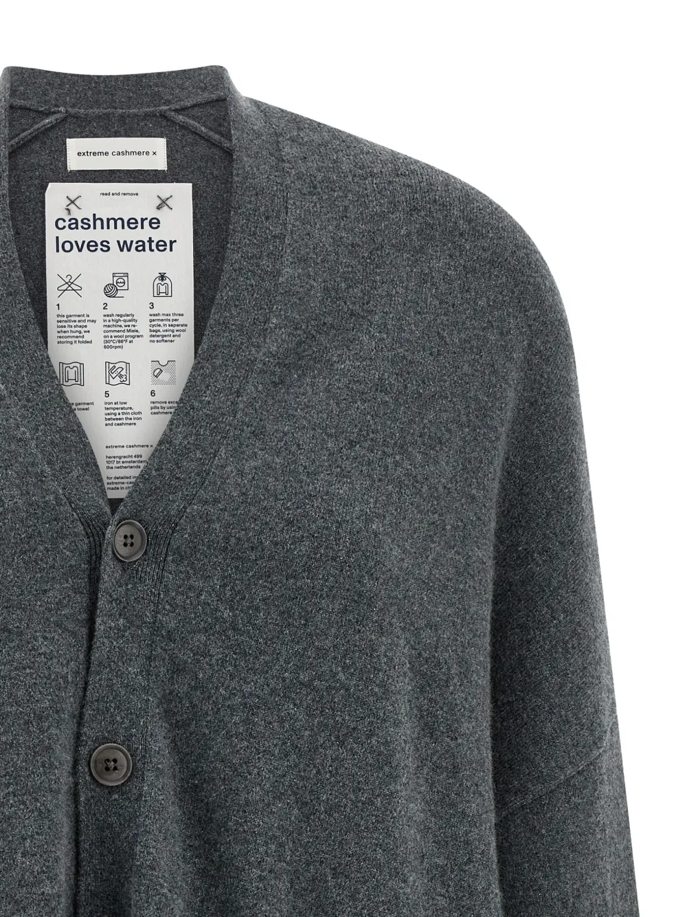 extreme cashmere Nº24 Tokio vest Grijs