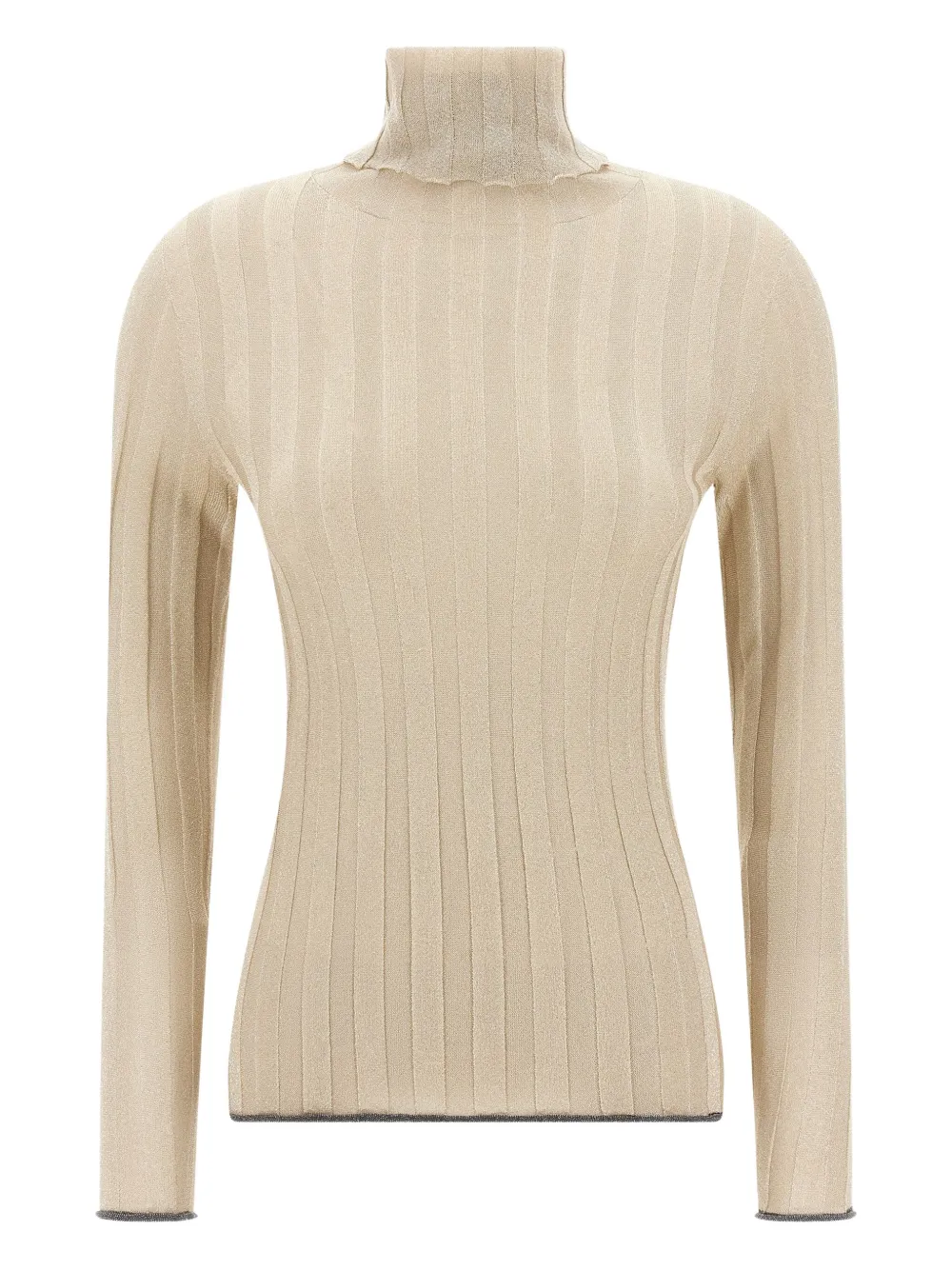 Fabiana Filippi Lurex Sweater Sweaters And Cardigans Gold In Neutral