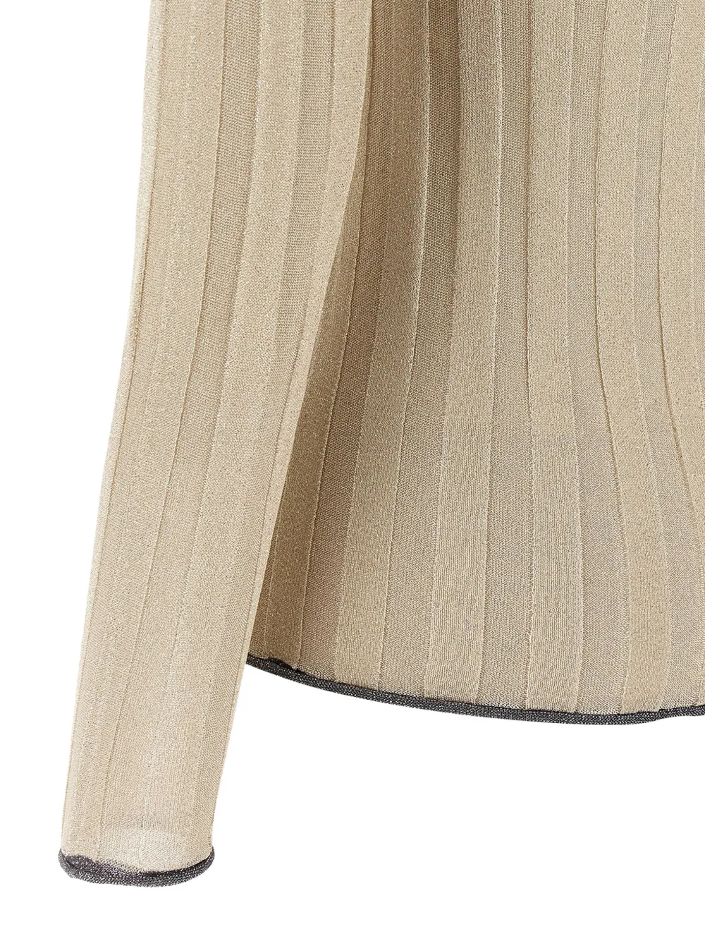 Fabiana Filippi Lurex Sweater Sweaters And Cardigans Gold In Neutral