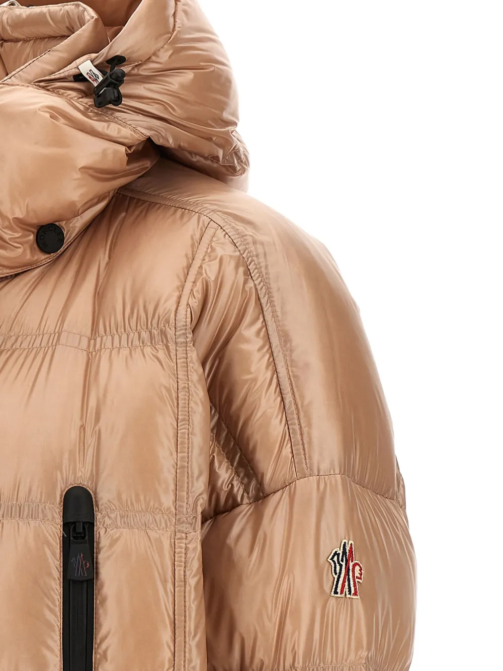 Moncler Rochelairs Puffer Jackets Pink In Brown