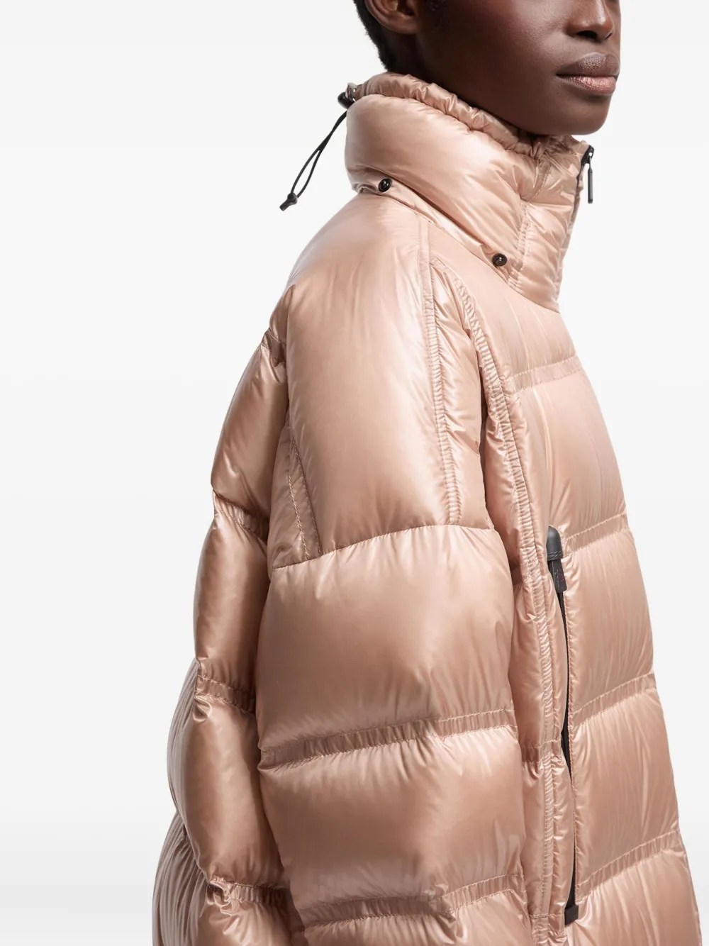 Moncler Grenoble Rochelairs gewatteerde jas met capuchon Roze