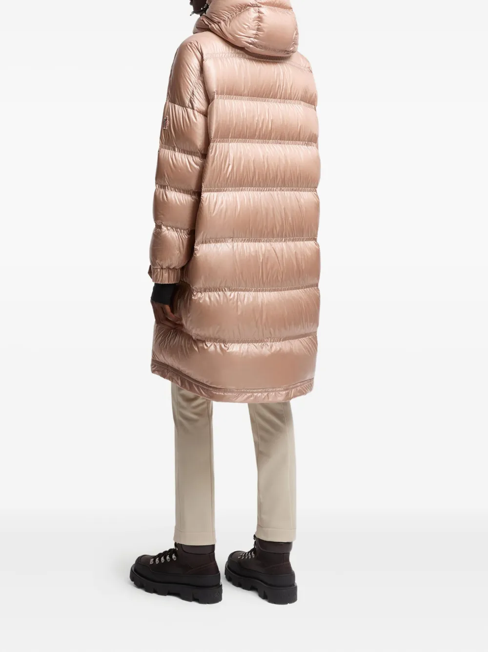 Moncler Grenoble Rochelairs gewatteerde jas met capuchon Roze