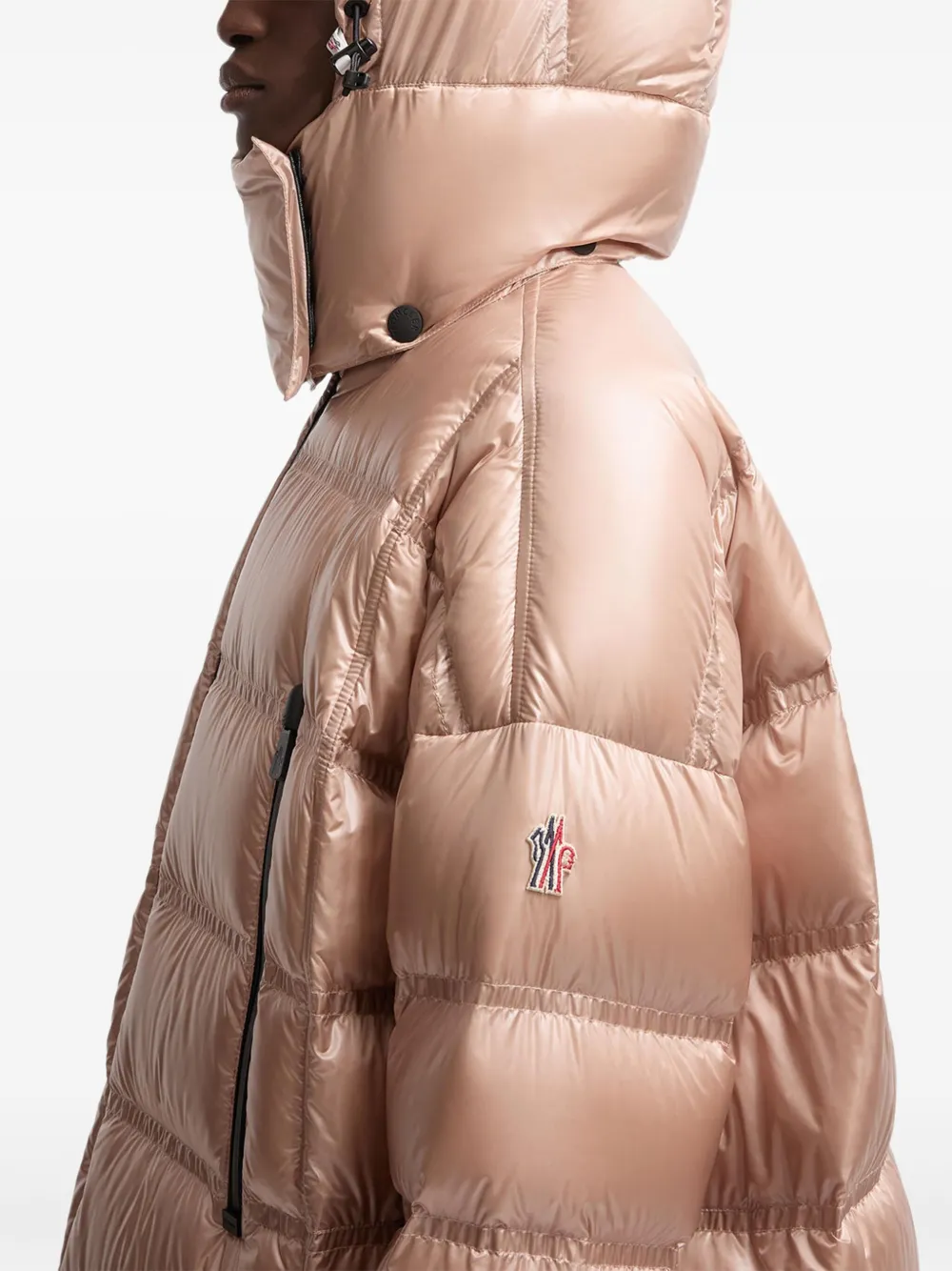 Moncler Grenoble Rochelairs gewatteerde jas met capuchon Roze