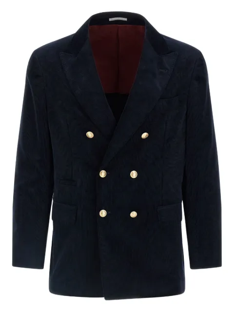 Brunello Cucinelli blazer de pana con dos botones