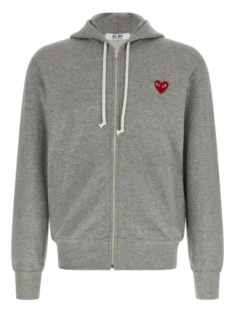 Comme Des Garçons Play hoodie con cierre y detalle del logo