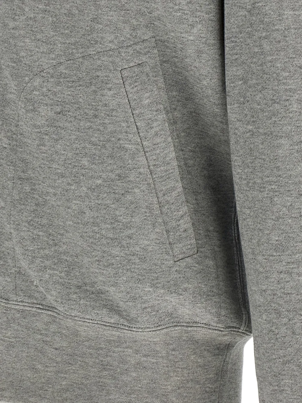 Comme Des Garçons Play Hoodie met rits en logodetail Grijs