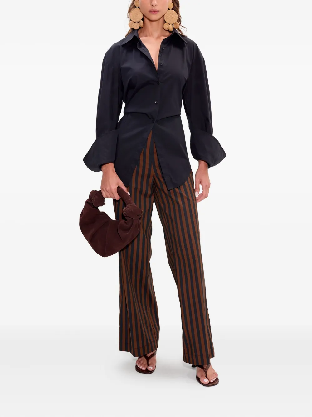 Simon Miller Pia striped poplin trousers | Straight-Leg Pants | Image 2
