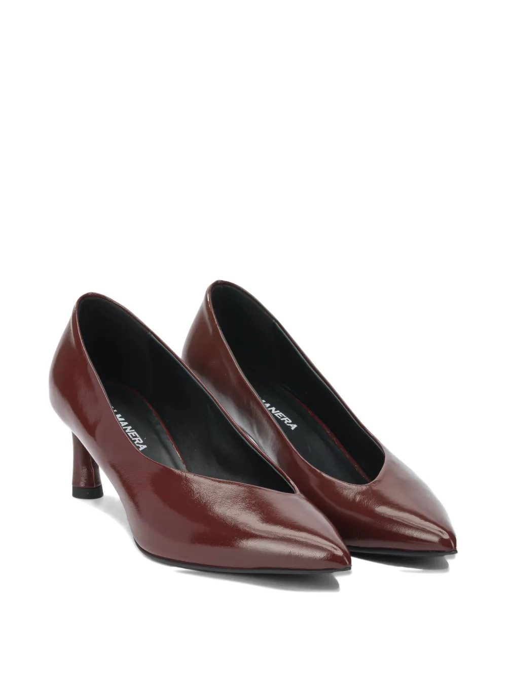 Halmanera Pumps met puntige neus Rood