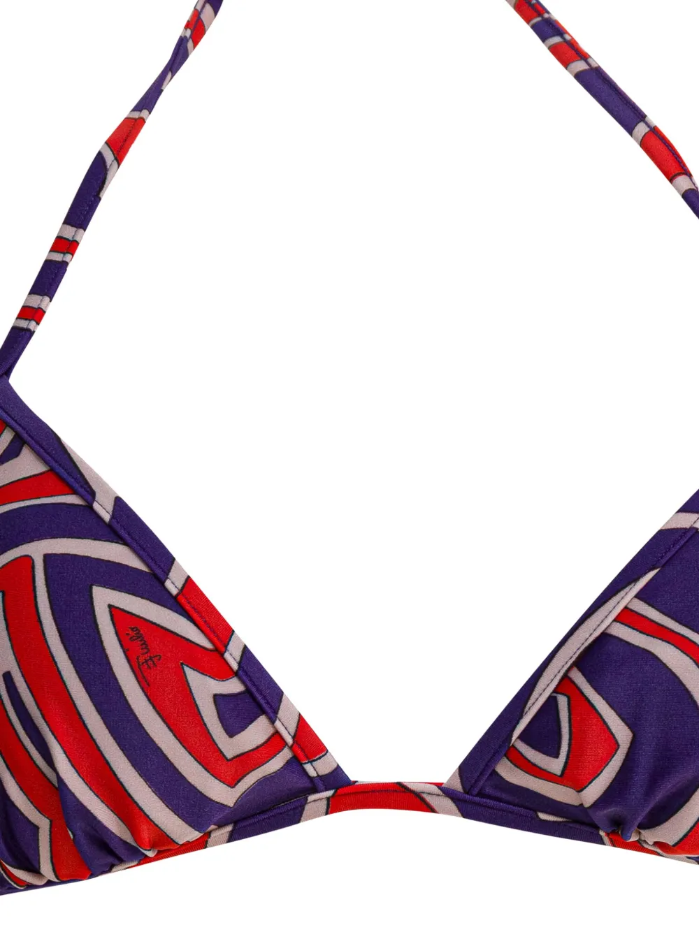 PUCCI Bikini met striksluiting en print Paars