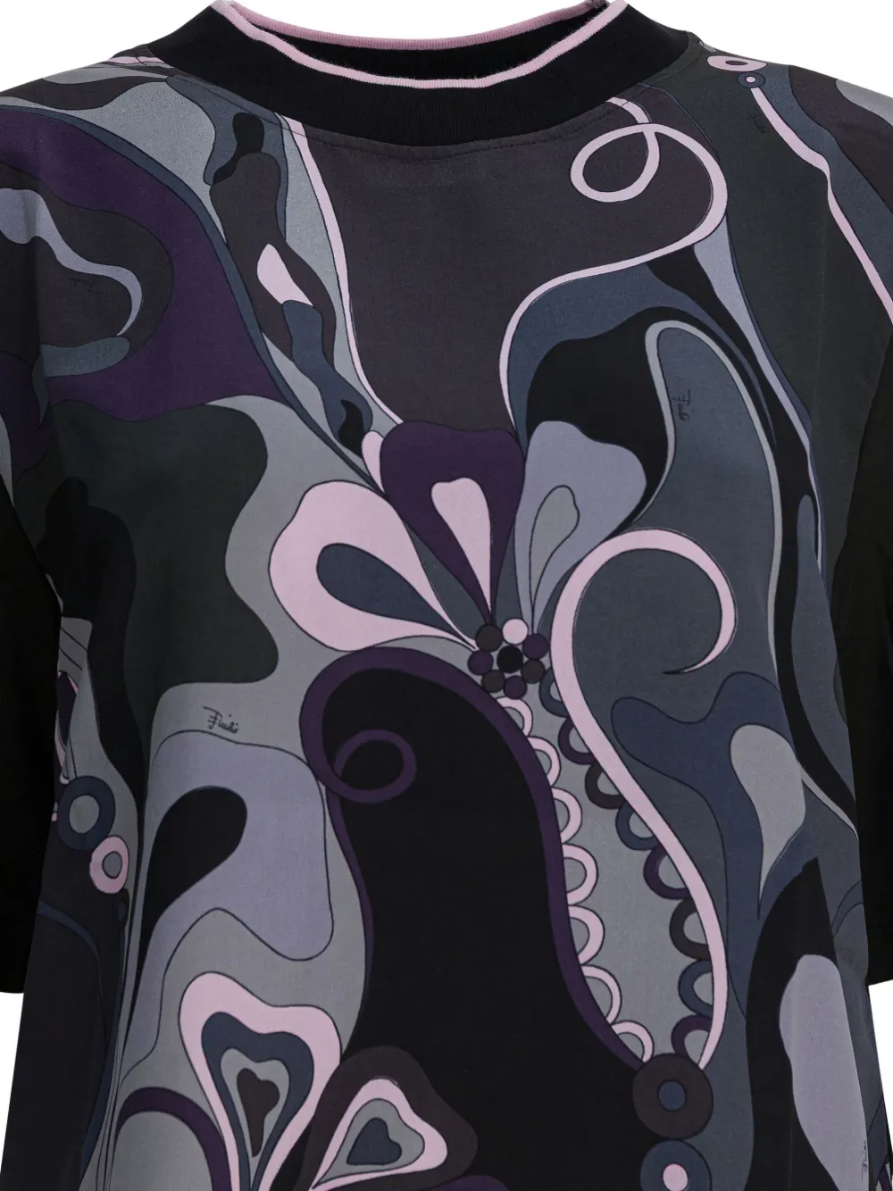 Pucci Printed Short-sleeve T-shirt In Multi