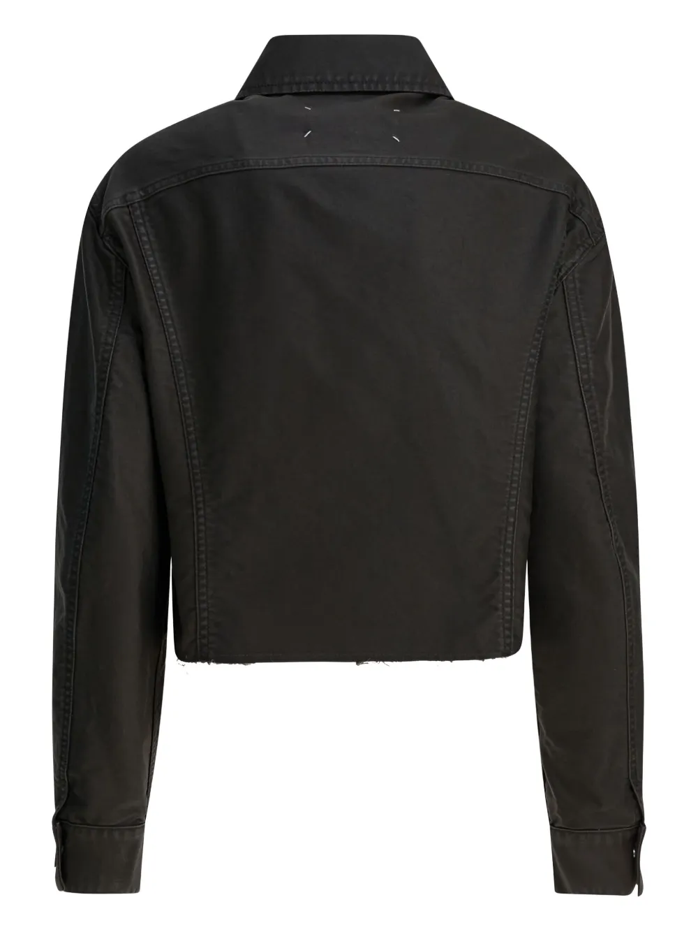 Maison Margiela Denim Jacket With Collared Design And Pockets In Gray