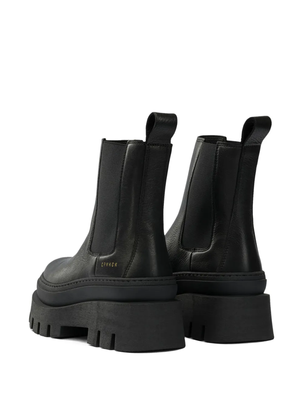 Copenhagen Platform Lug-sole Boots In Black