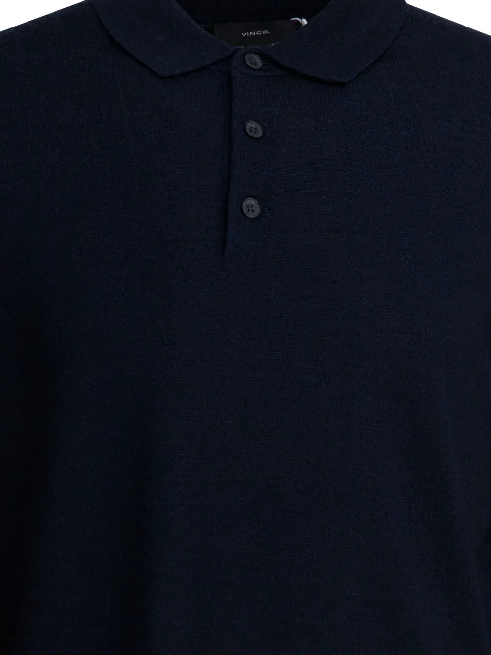 Vince Poloshirt met knopen Blauw