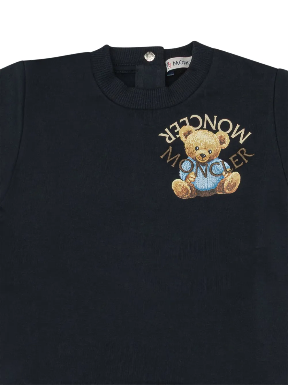 Moncler Enfant Teddy trainingspak met logo Blauw