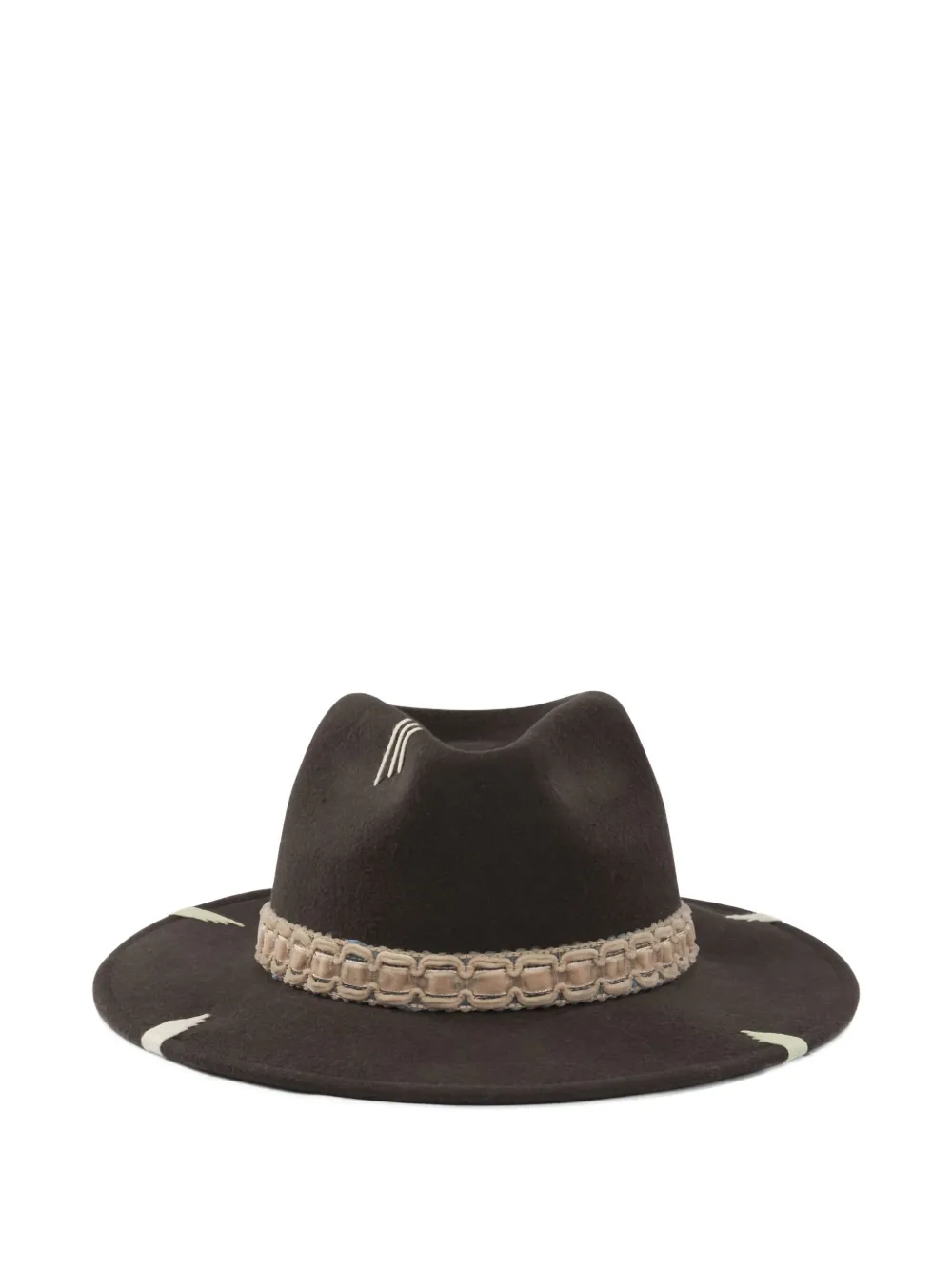 THE HAT GANG embroidered trim hat - Bruin