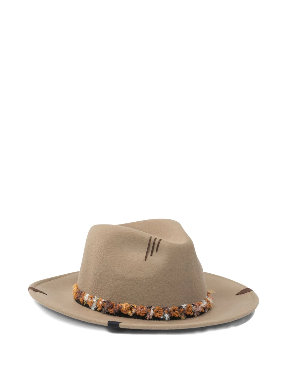 THE HAT GANG Positive Mind embroidered hat - Beige
