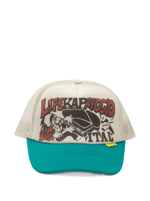 KAPITAL graphic-print trucker hat