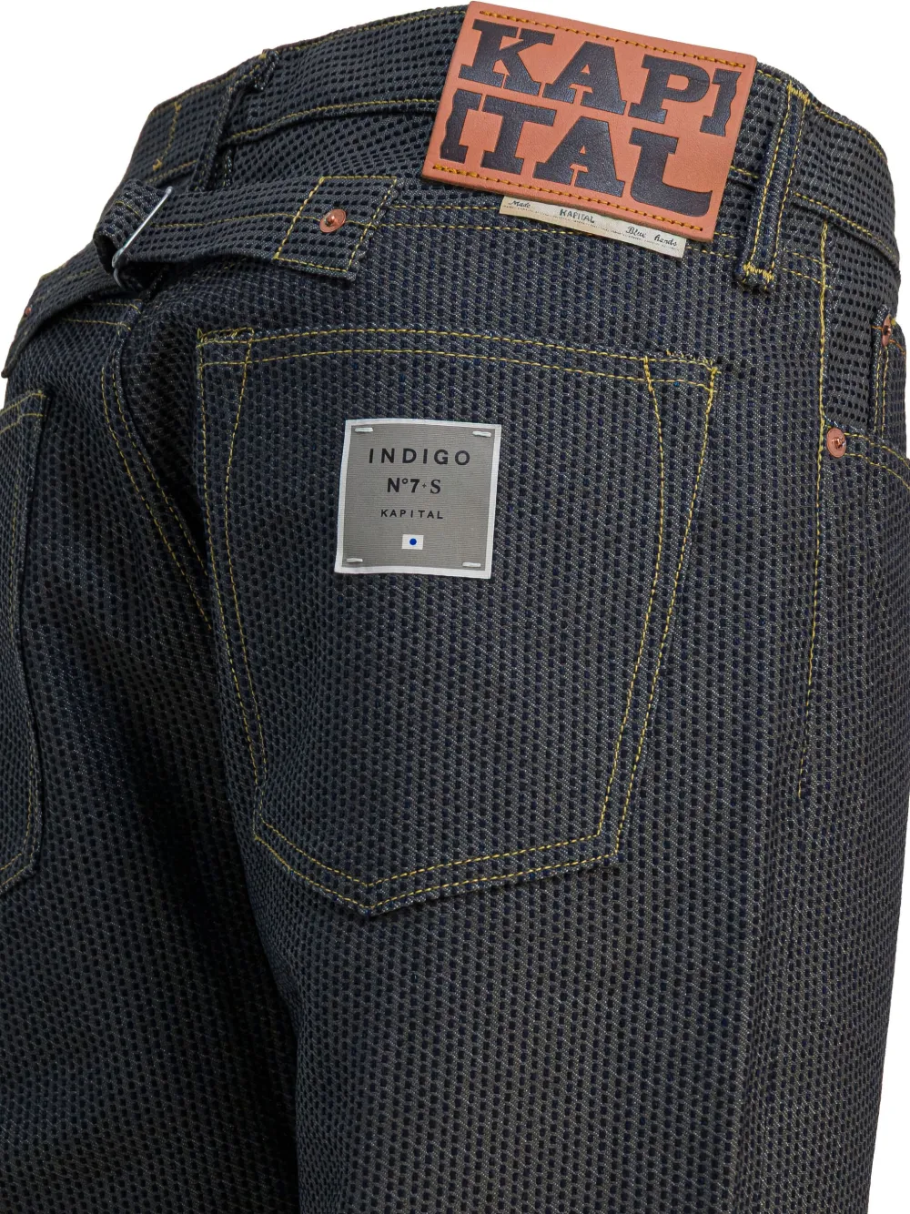 Kapital Textured-finish Jeans In Black