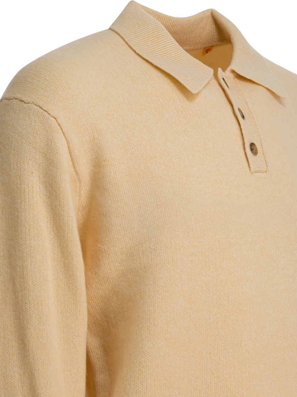 Guest In Residence Allday Cashmere Polo Shirt In Gold
