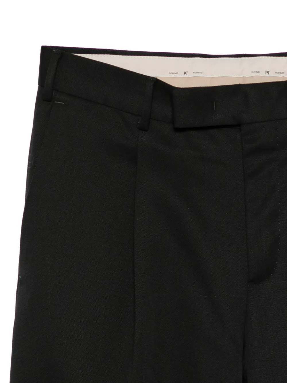 PT Torino Quindici broek met geplooid detail Zwart