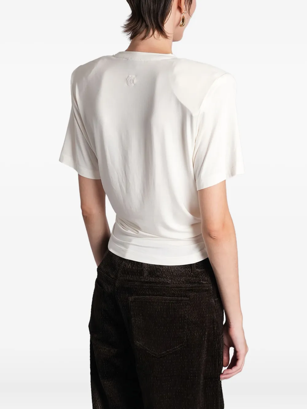 Magda Butrym Tshirt 02 Topwear In Beige Cellulose In Neutral