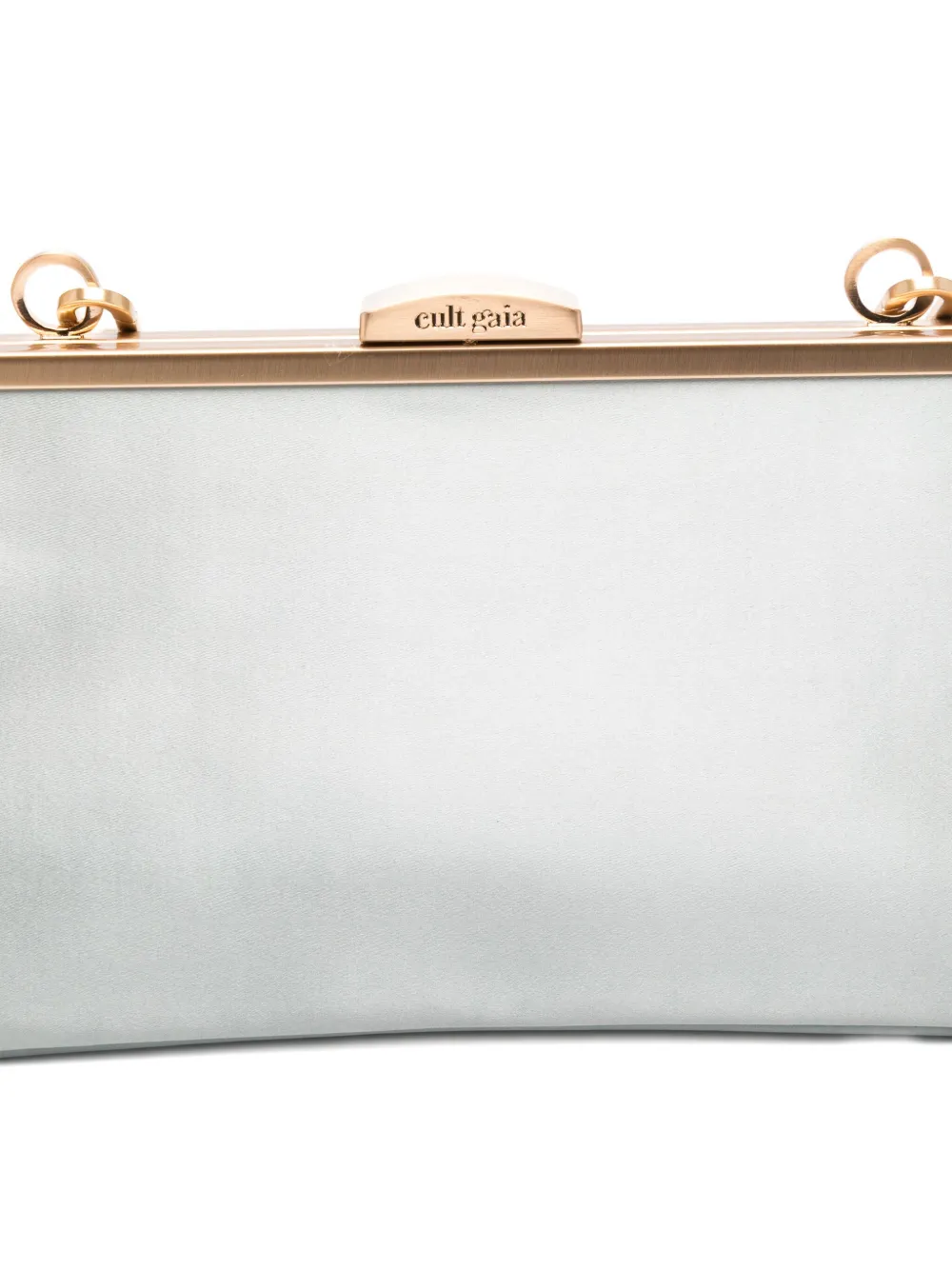 Cult Gaia Matilde Satin Clutch Bag In Blue