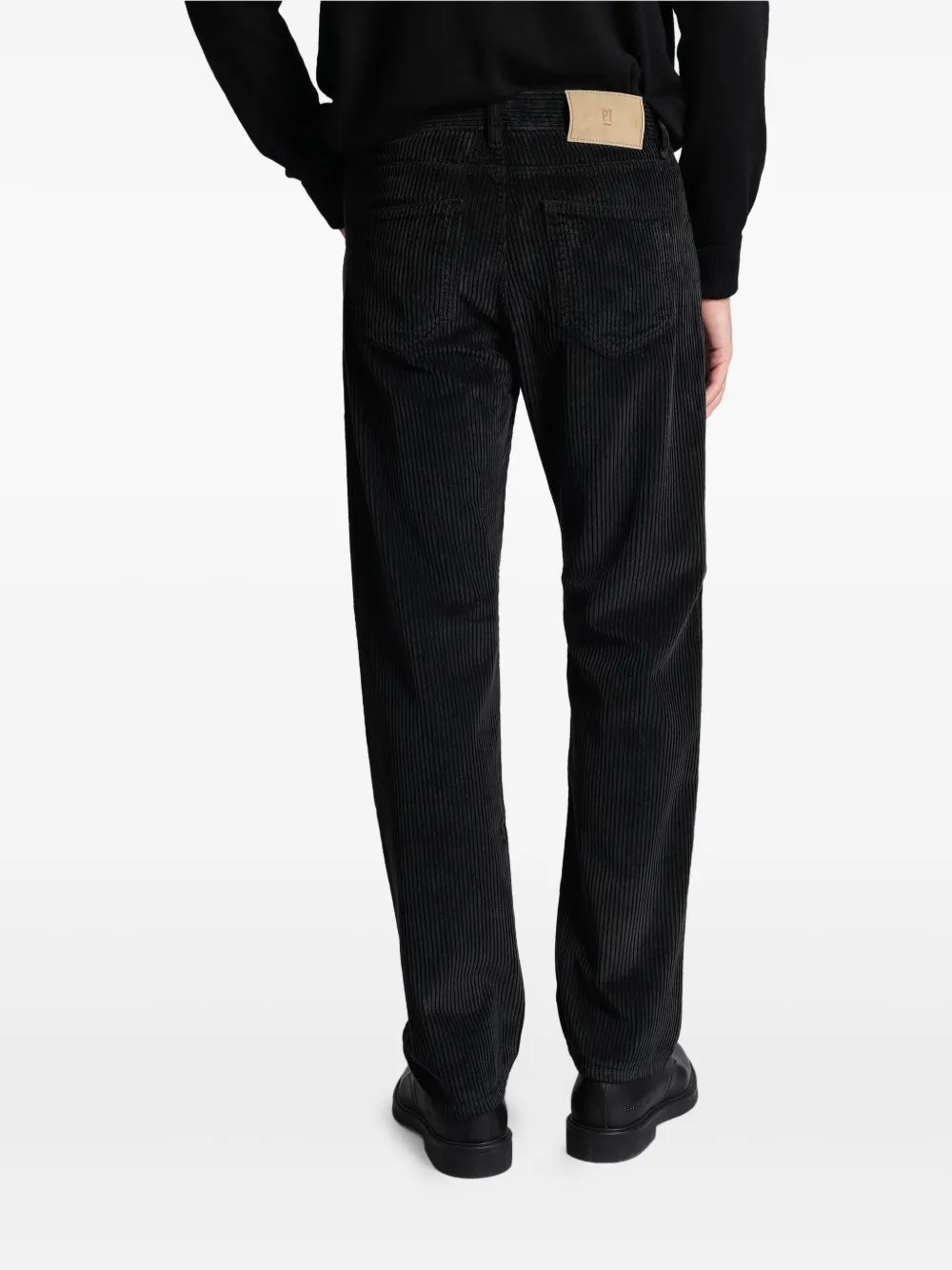 PT Torino Ribfluwelen broek Zwart