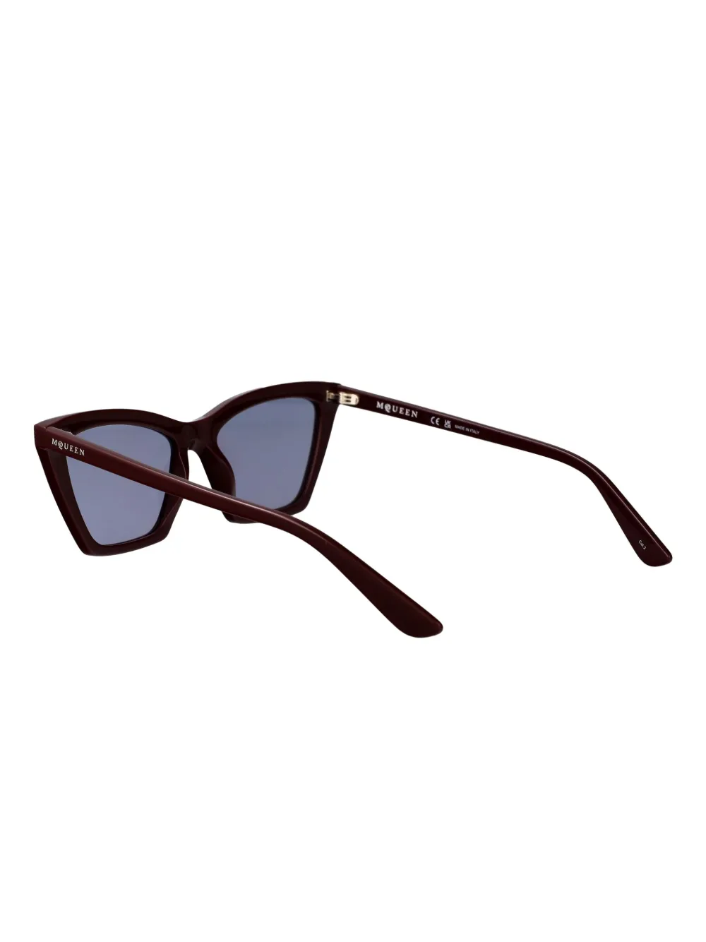 Alexander McQueen Eyewear Zonnebril met cat-eye montuur Bruin